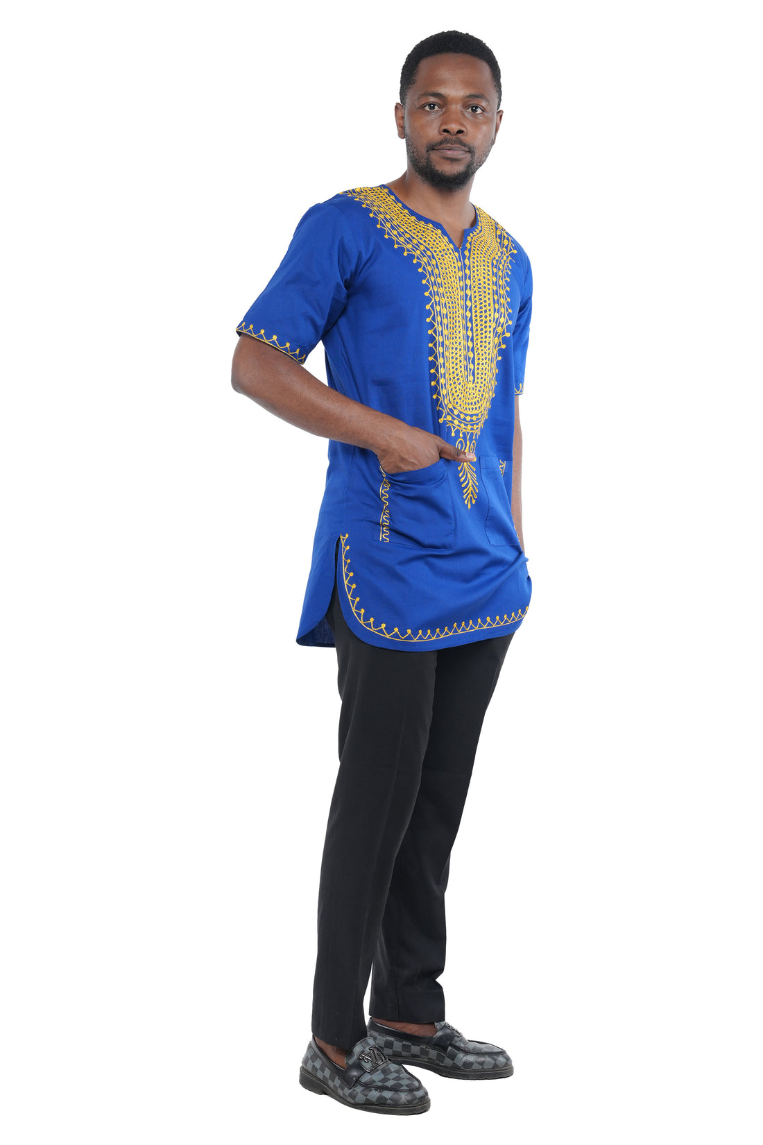 Handcrafted African embroidered men&