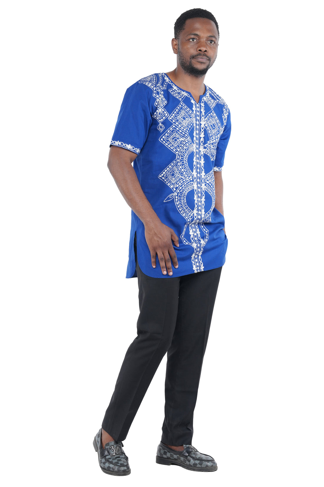 Handcrafted African embroidered men&
