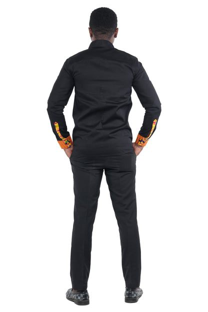 African Button Down Shirt for Men – Cotton full Sleeve Top - M–3XL