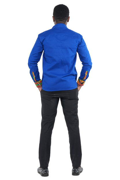 African Button Down Shirt for Men – Cotton full Sleeve Top - M–3XL