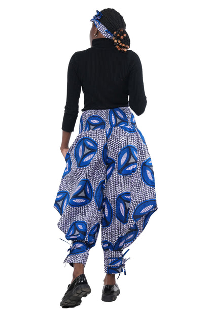 African Smoked Harem Pants With Ties