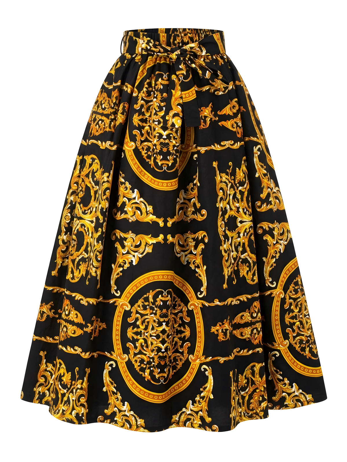 African Print Maxi Skirt for Women | Matching Headwrap | One Size