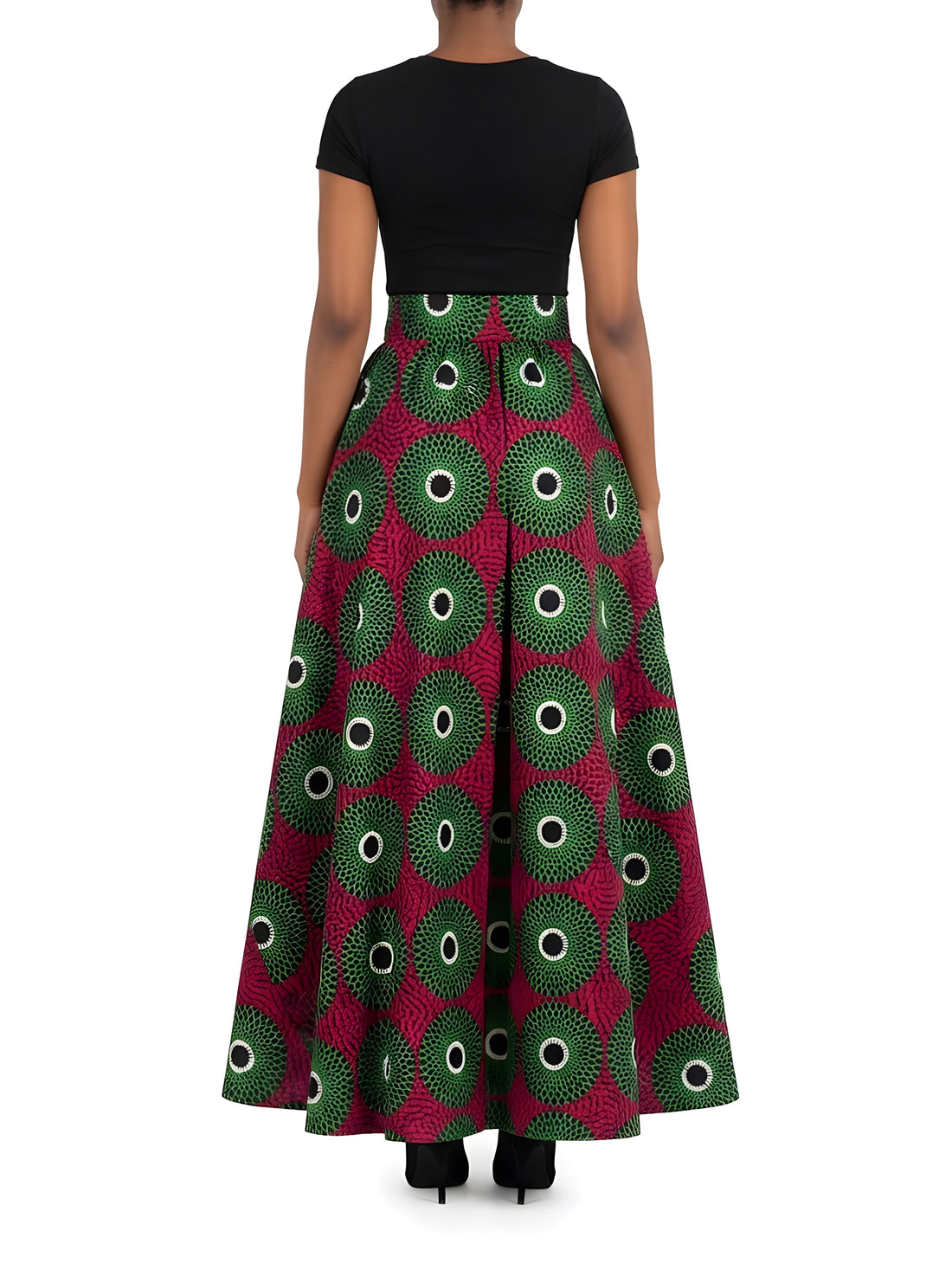 African Print Maxi Skirt for Women | Matching Headwrap | One Size