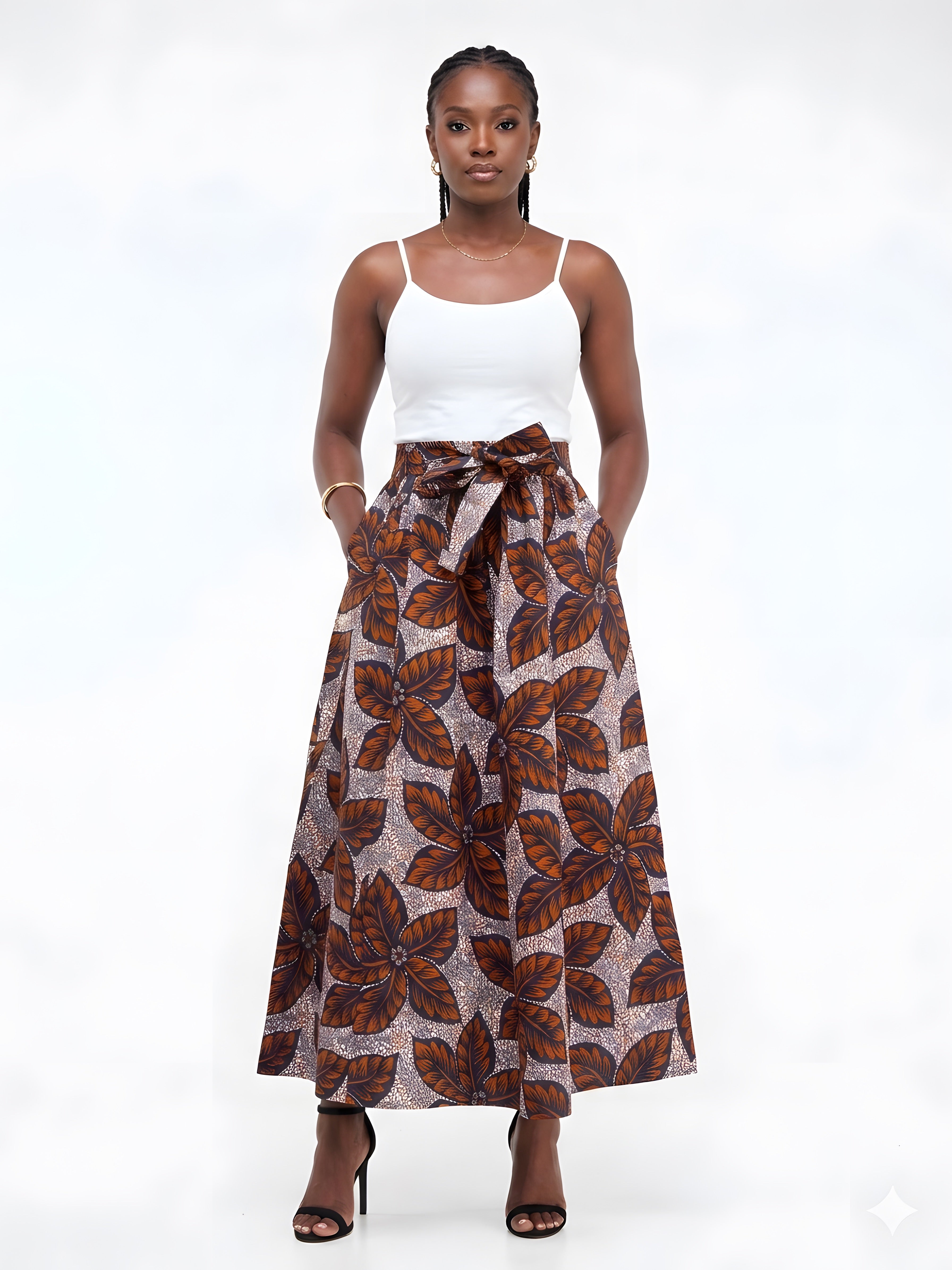 African Long Maxi Skirt | One Size