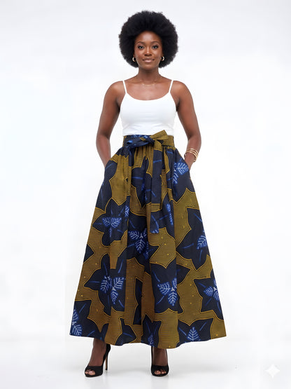 African Long Maxi Skirt | One Size