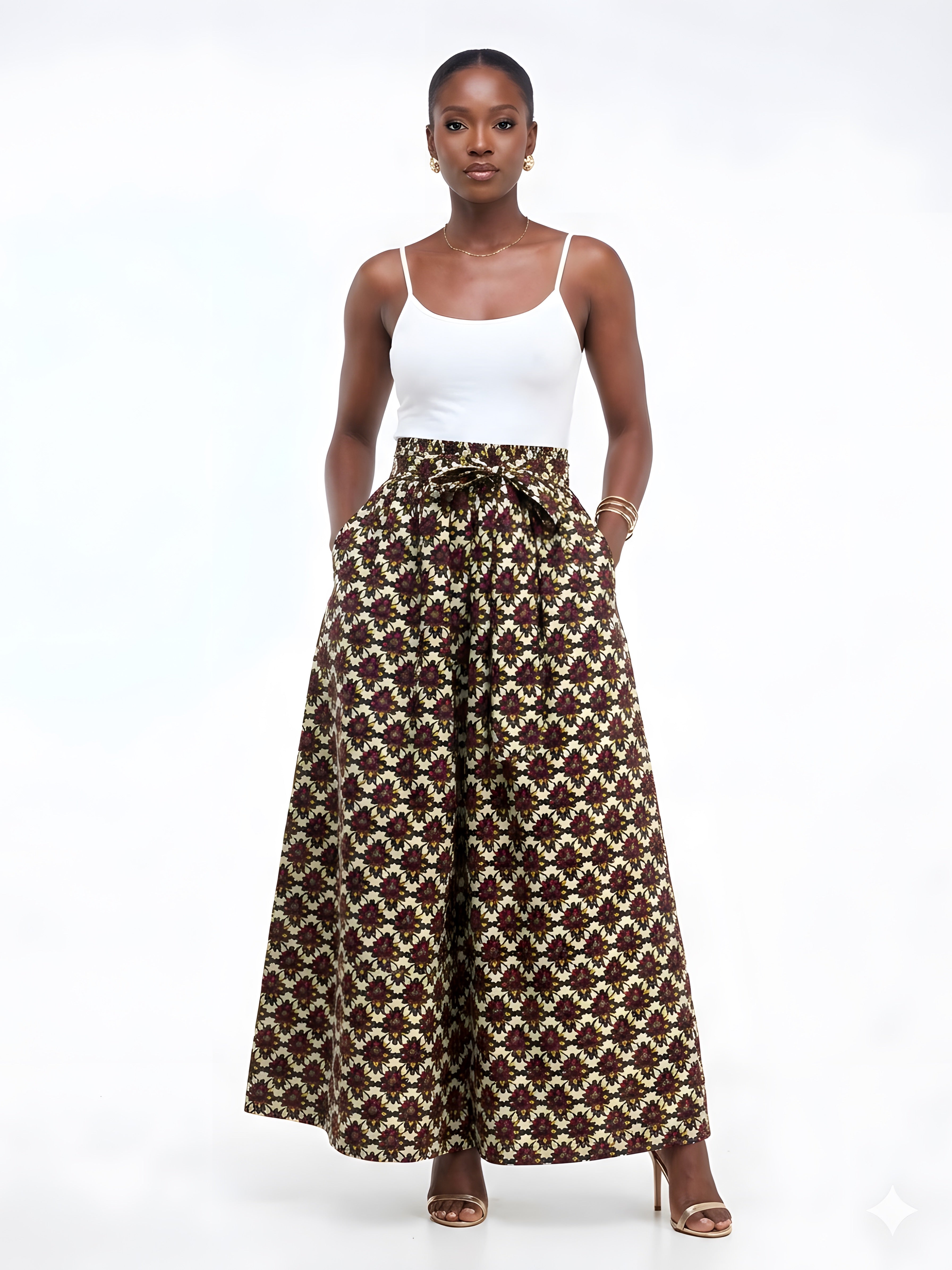 African Long Maxi Skirt | One Size