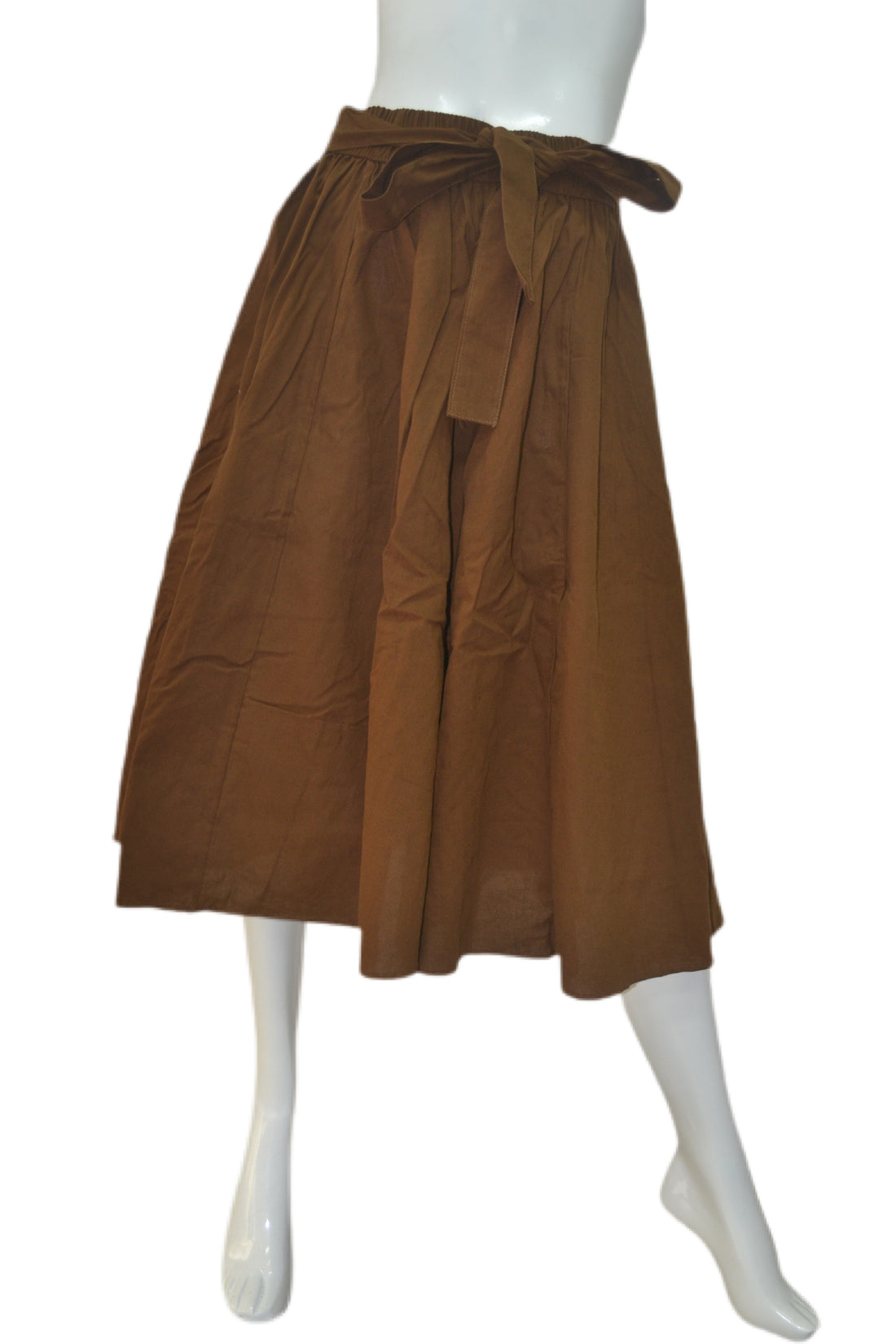 Brown Midi/Calf Length Skirt