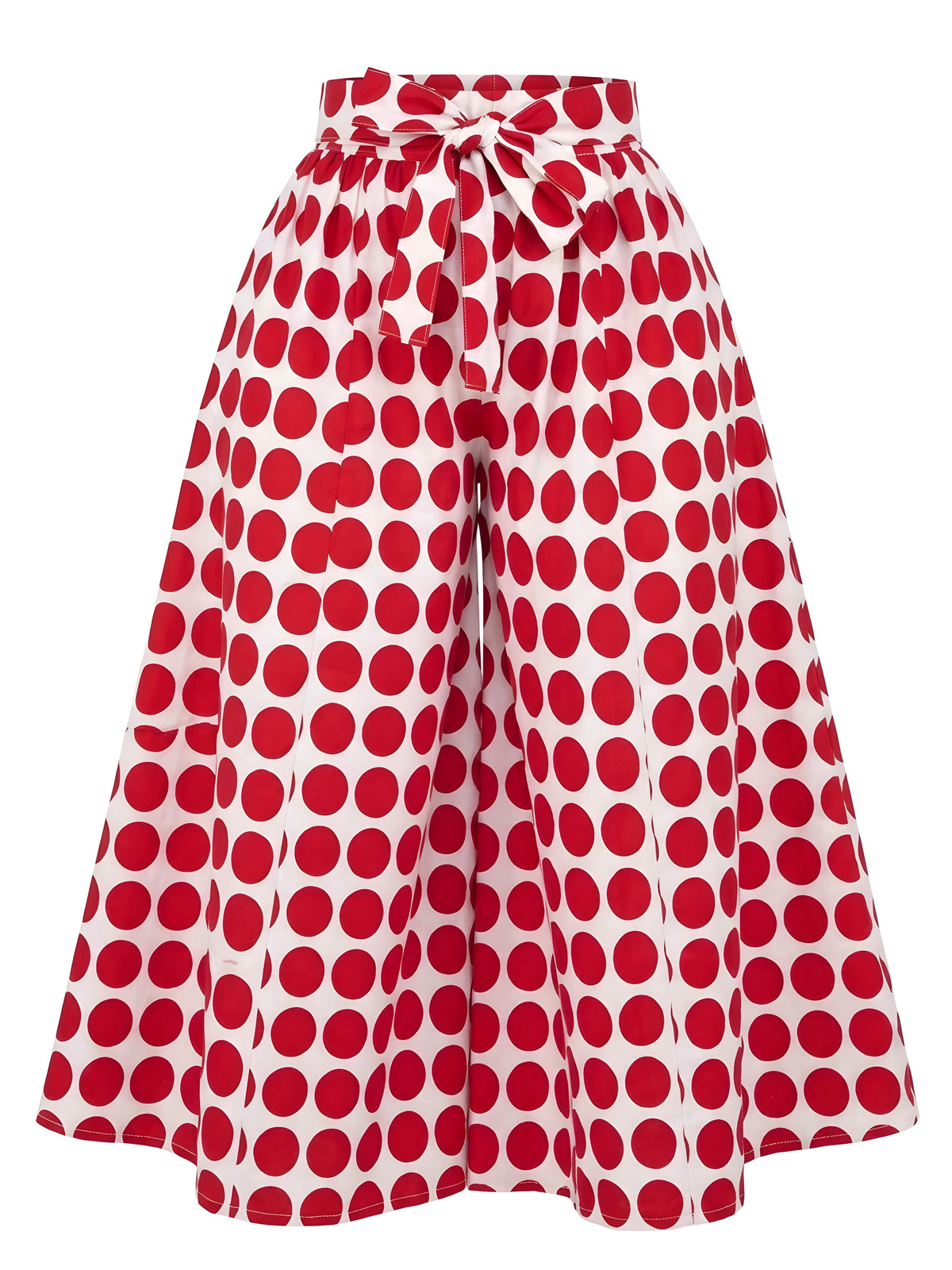 Polka Dots Wide Palazzo Pants for Women | One Size