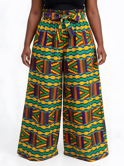 Ankara Wide Palazzo  Pants | One Size