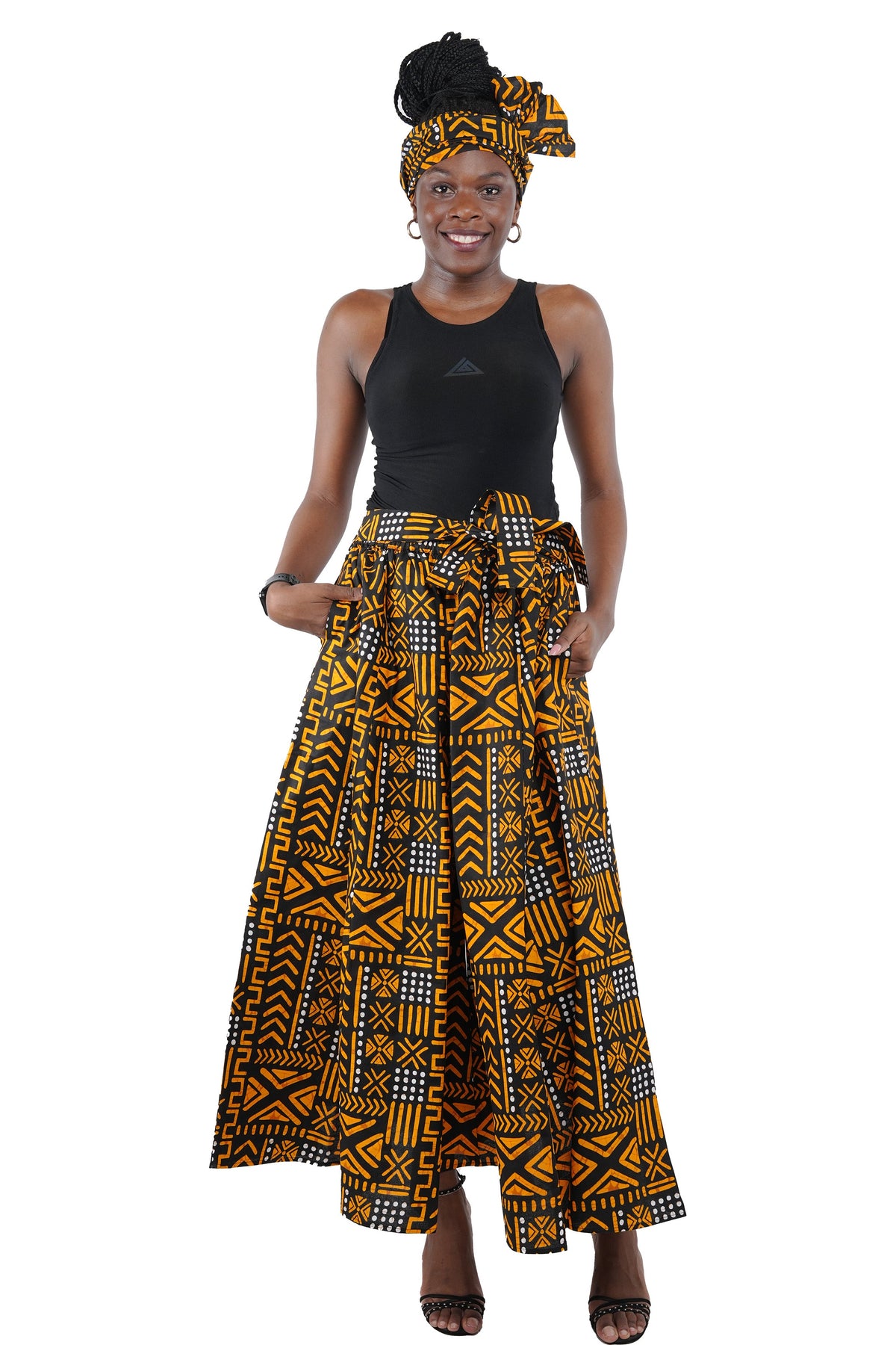 African Wide Palazzo Pants for Women | One Size