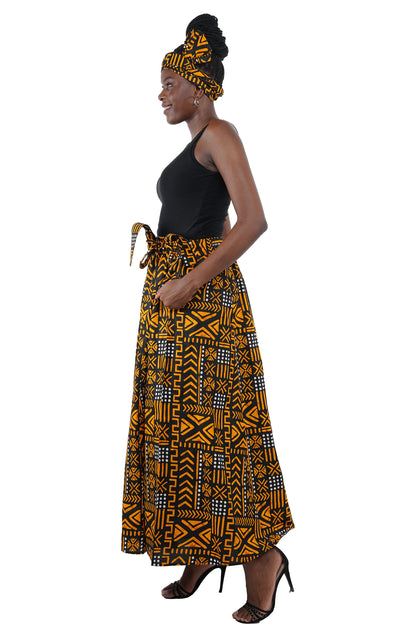 African Wide Palazzo Pants for Women | One Size