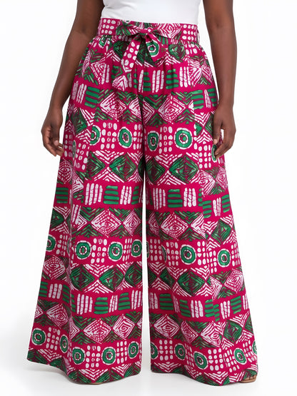 Ankara Wide Palazzo  Pants | One Size