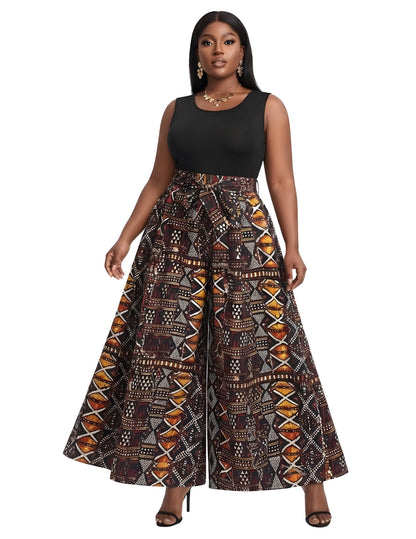 African Wide Palazzo Pants for Women | One Size