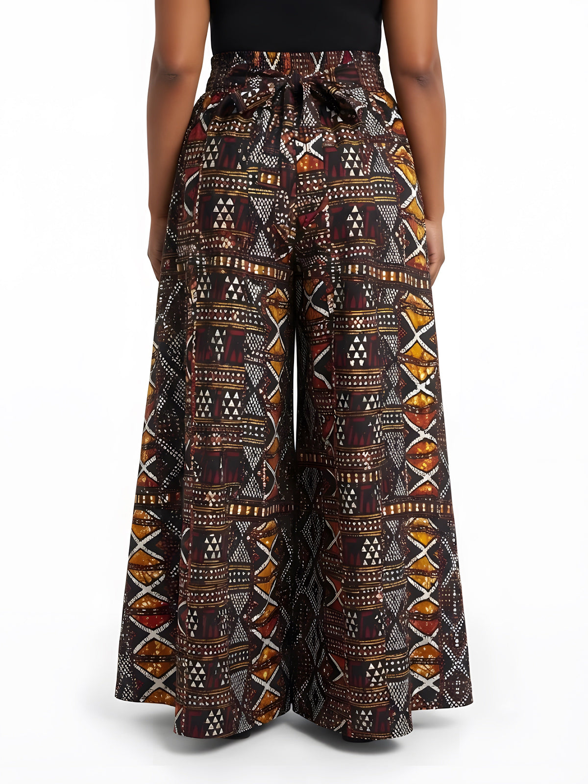 African Wide Palazzo Pants for Women | One Size