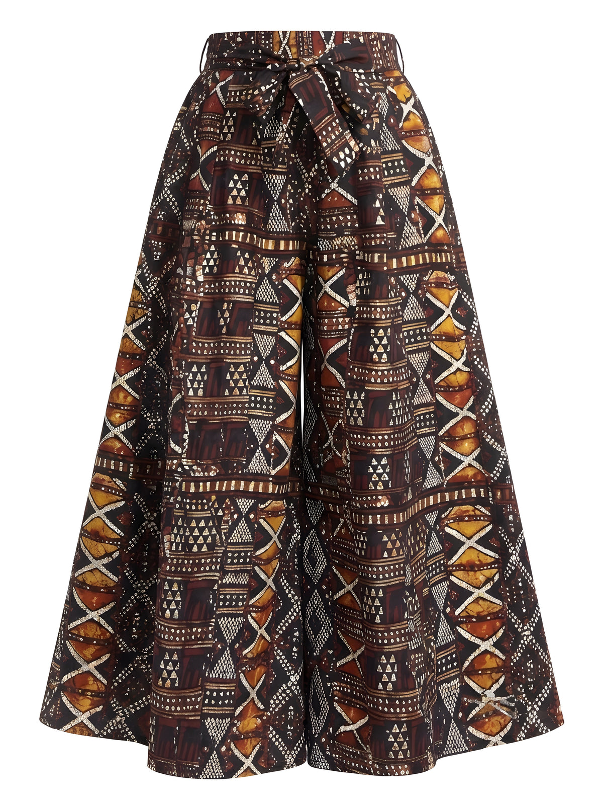 African Wide Palazzo Pants for Women | One Size