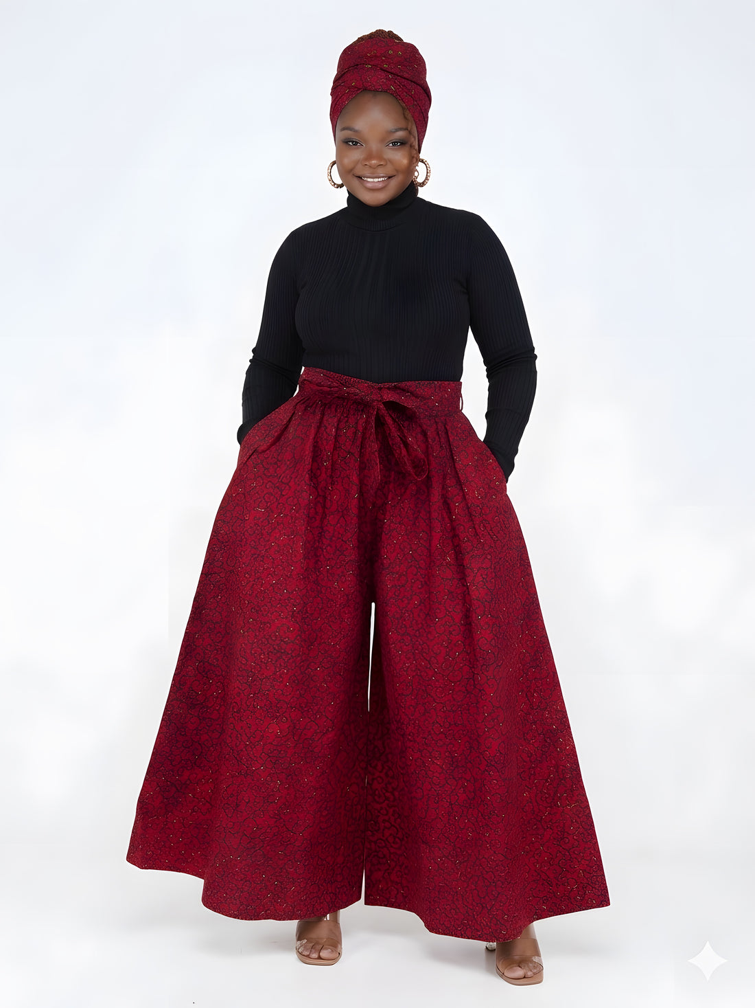Ankara Wide Palazzo Pants | One Size
