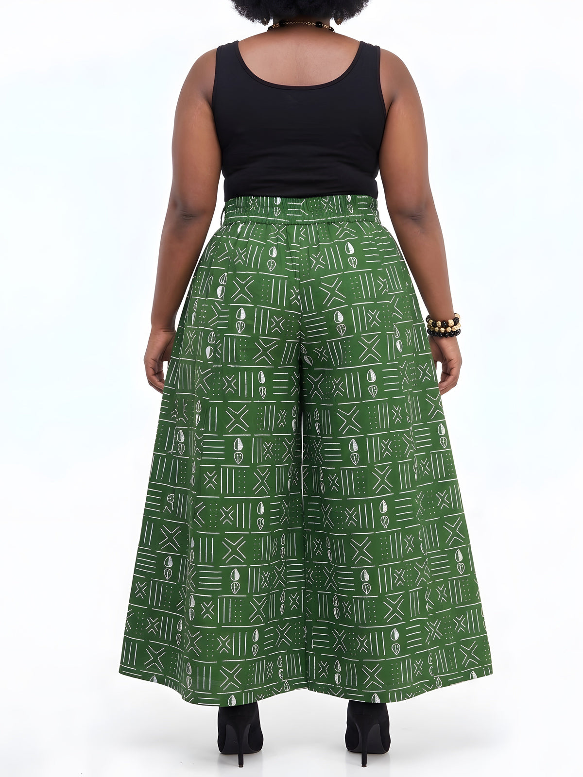 African Wide Palazzo Pants for Women | One Size