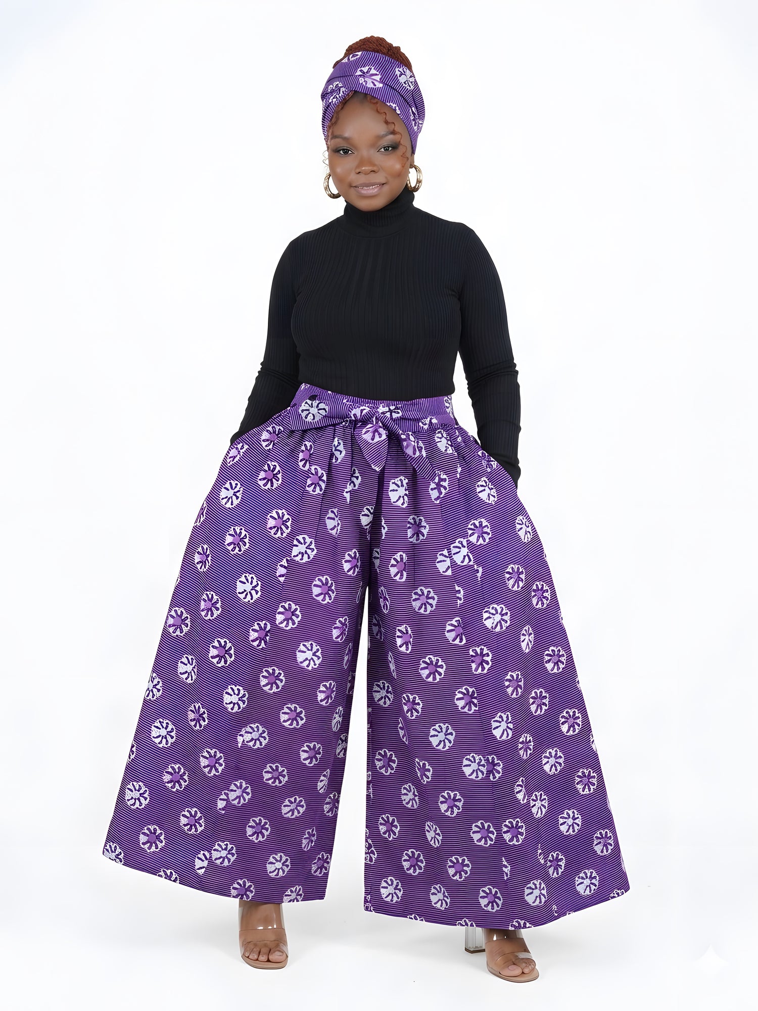Ankara Wide Palazzo Pants | One Size