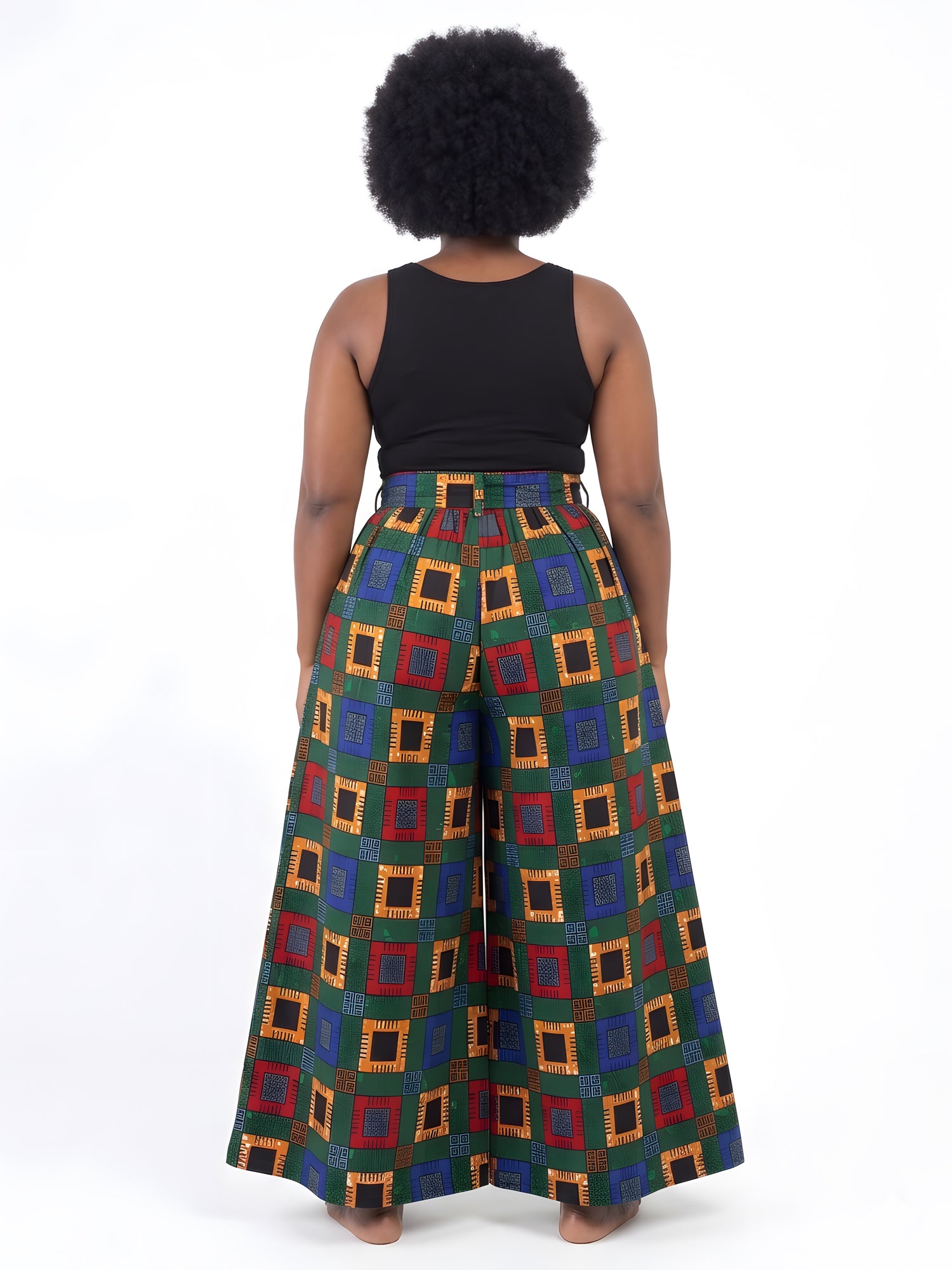 Ankara Wide Palazzo Pants | One Size