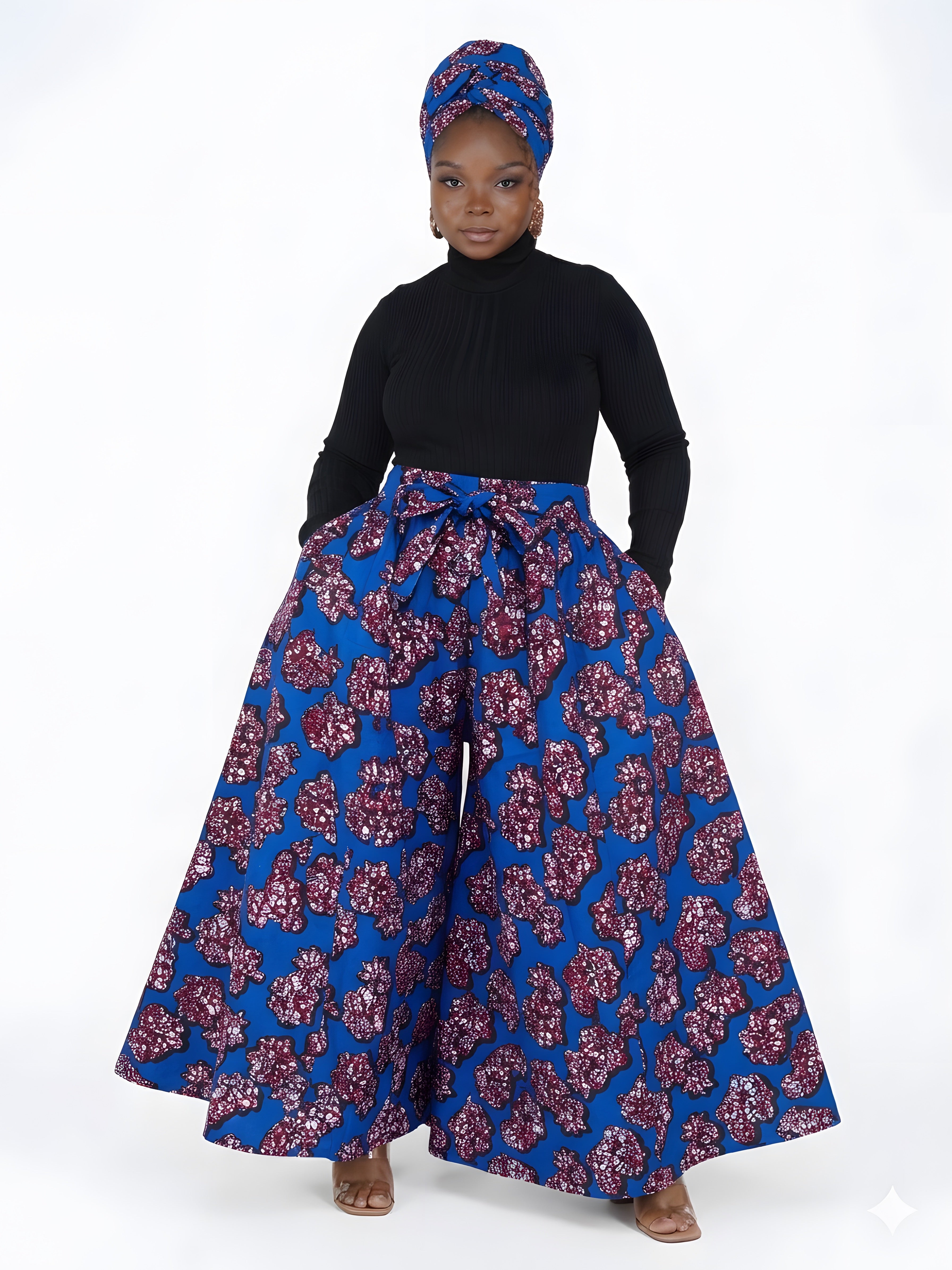 Ankara Wide Palazzo Pants | One Size