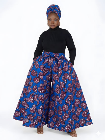 Ankara Wide Palazzo Pants | One Size