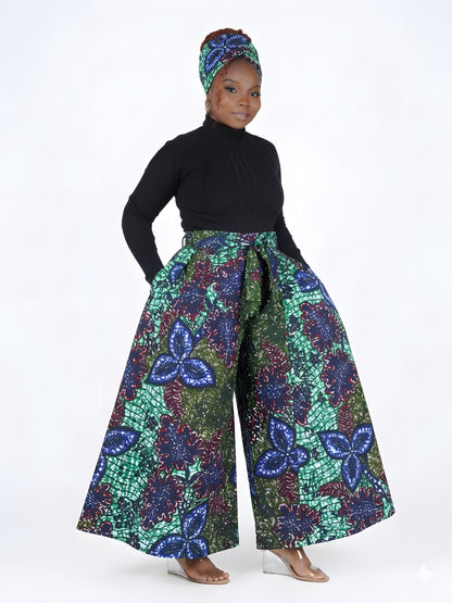 Ankara Wide Palazzo Pants | One Size