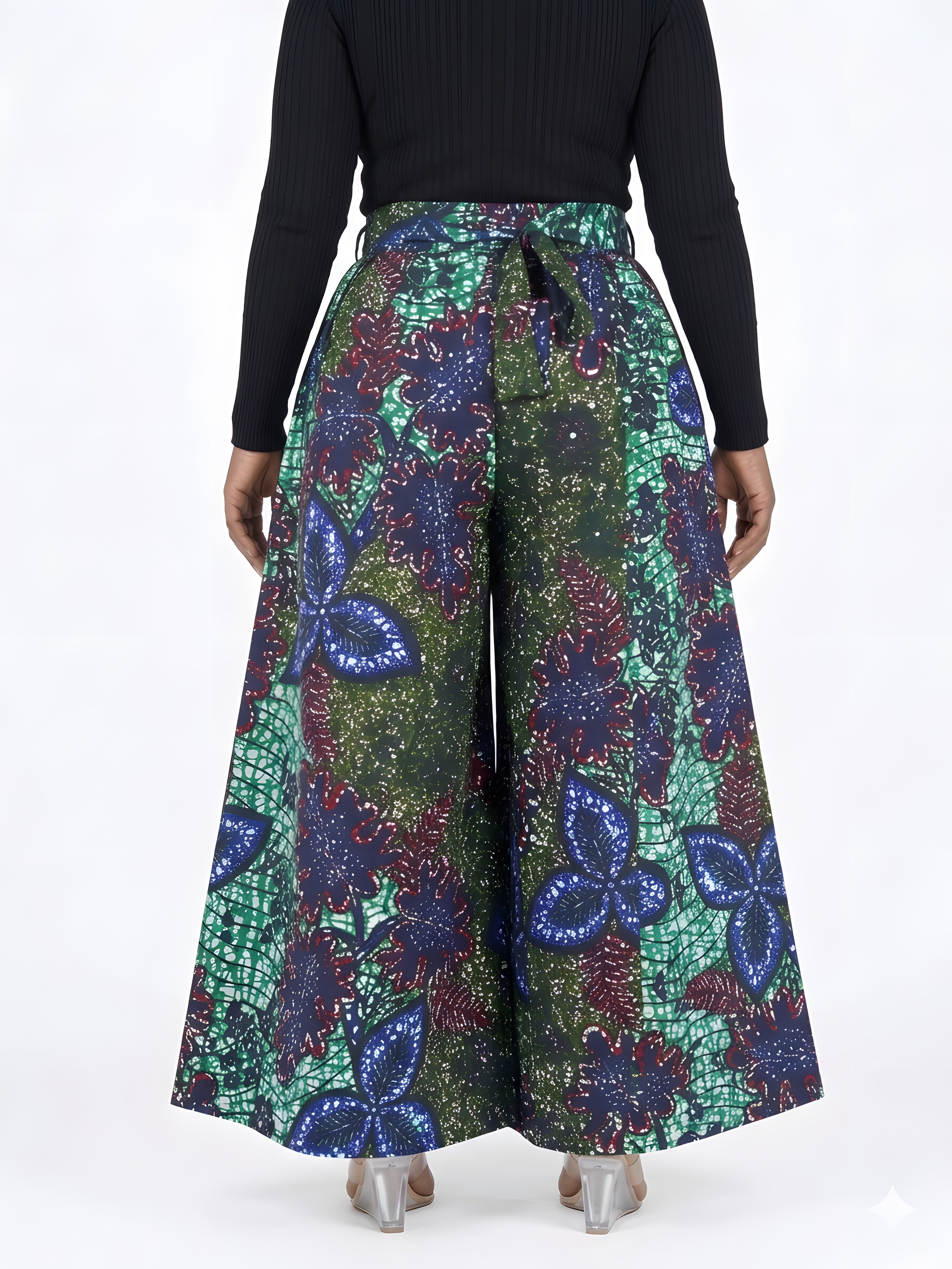 Ankara Wide Palazzo Pants | One Size