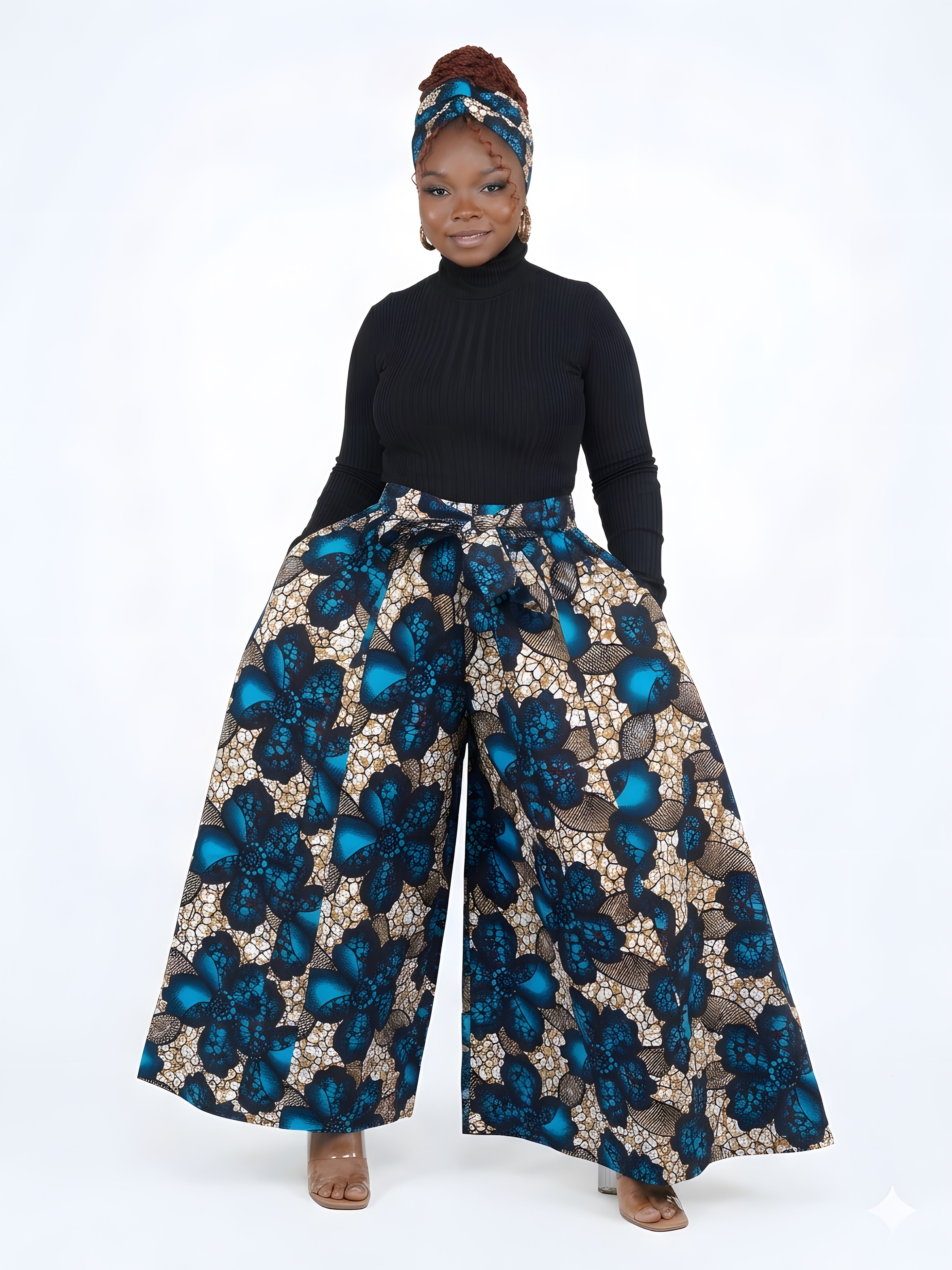 Ankara Wide Palazzo Pants | One Size