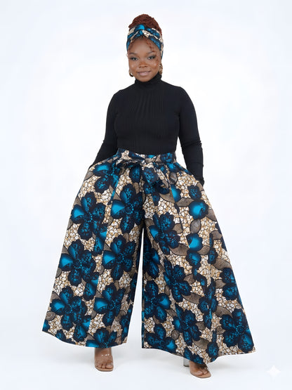 Ankara Wide Palazzo Pants | One Size