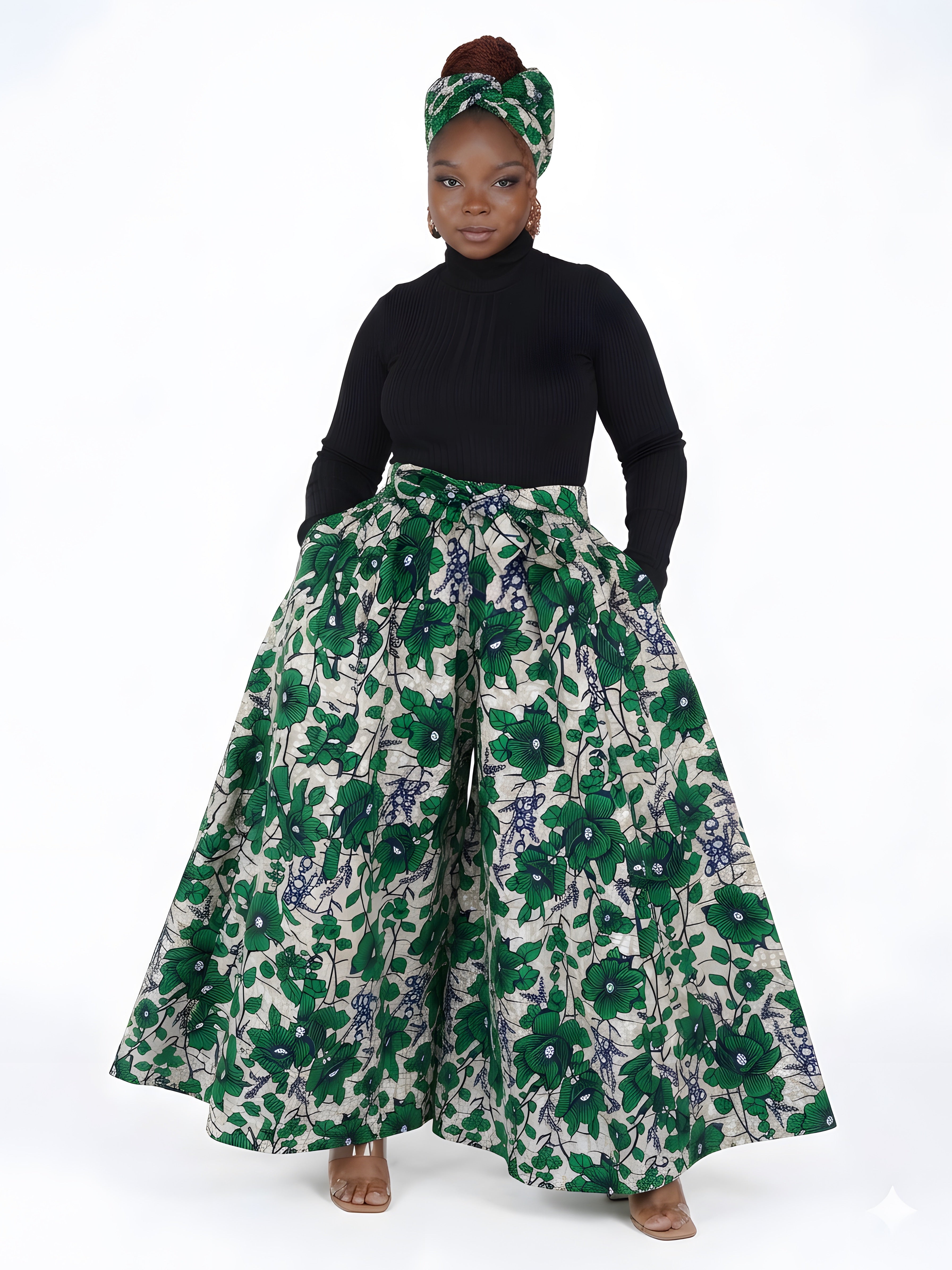 Ankara Wide Palazzo Pants | One Size