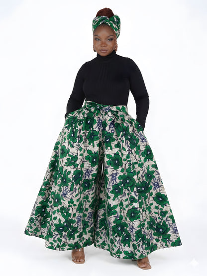Ankara Wide Palazzo Pants | One Size