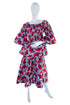 African ladies smocked peplum blouse and skirt set with matching 