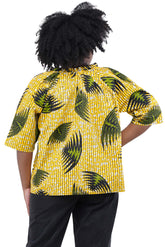 African button down women’s top – same day shipping