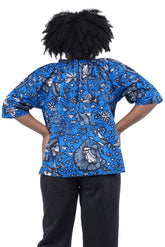 African button down women’s top – same day shipping