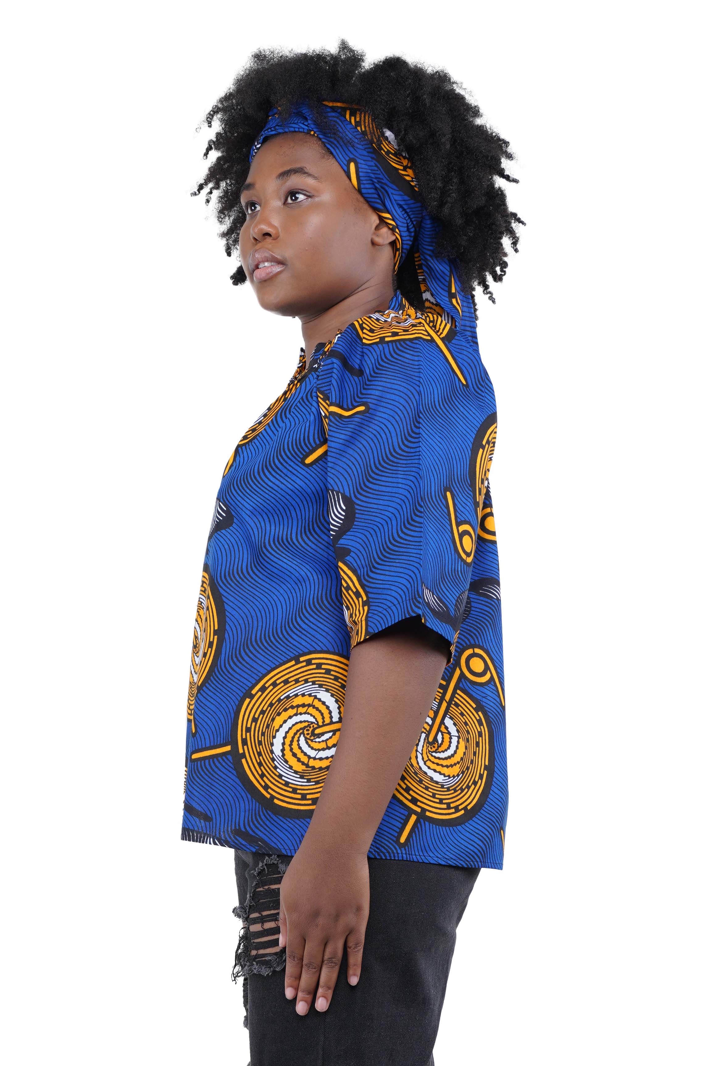 Elegant Aentric blouse for Juneteenth and Kwanzaa