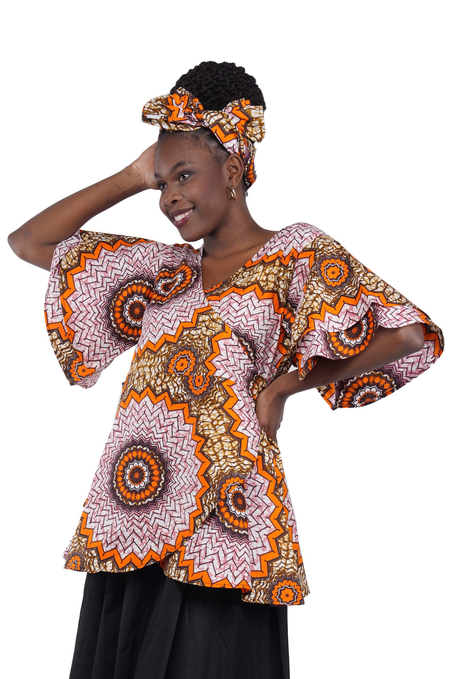 African Wrap Around Top