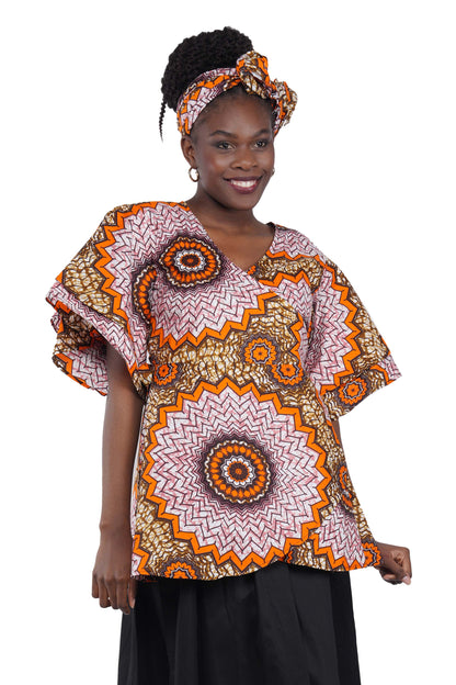 African Wrap Around Top