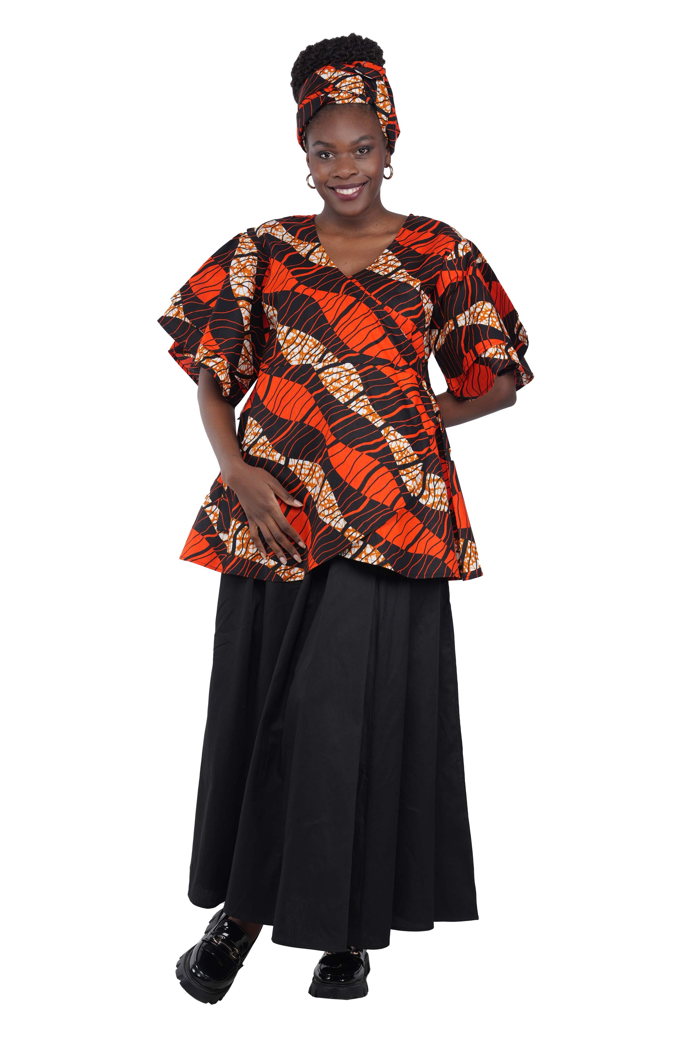 African Wrap Around Top