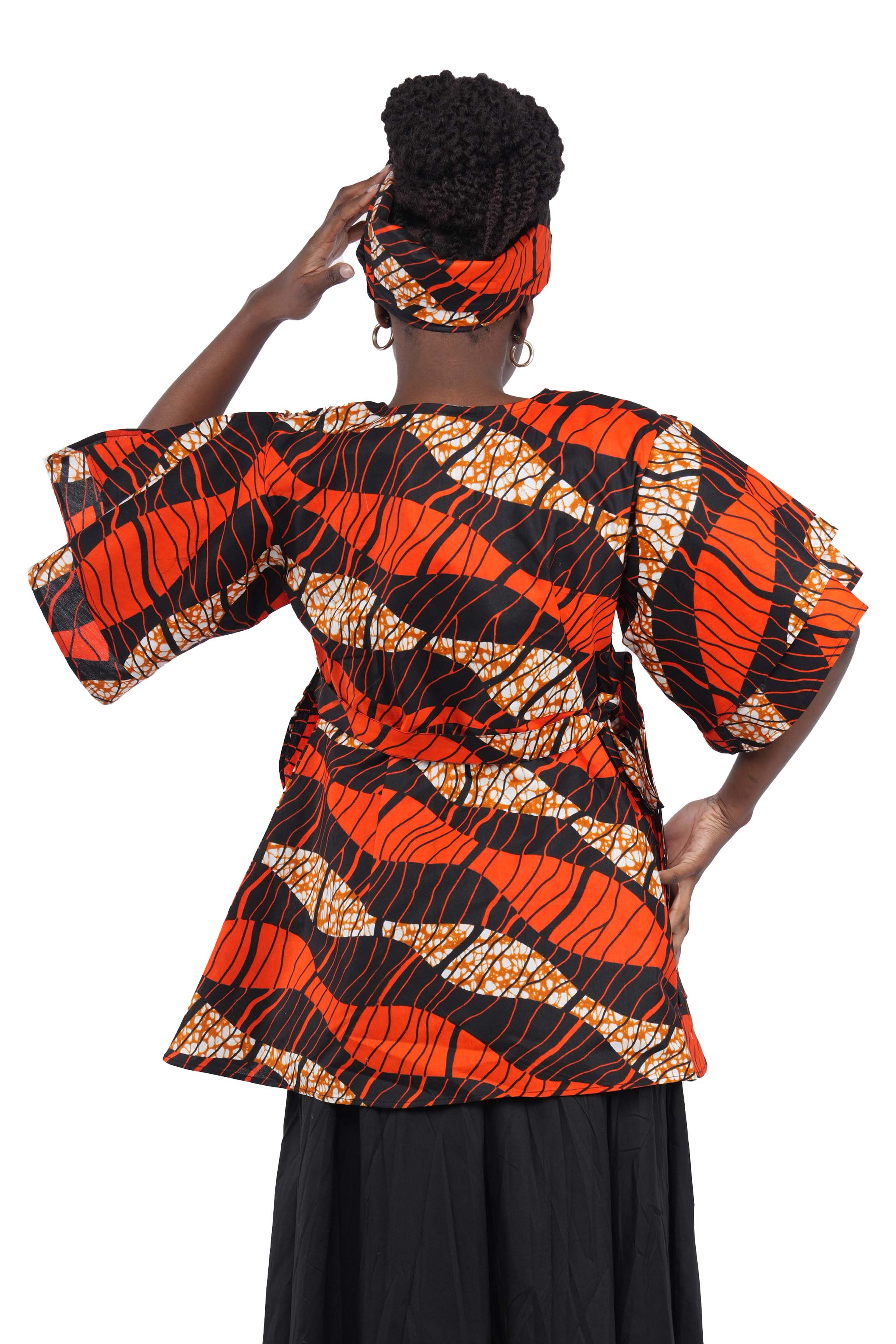 African Wrap Around Top