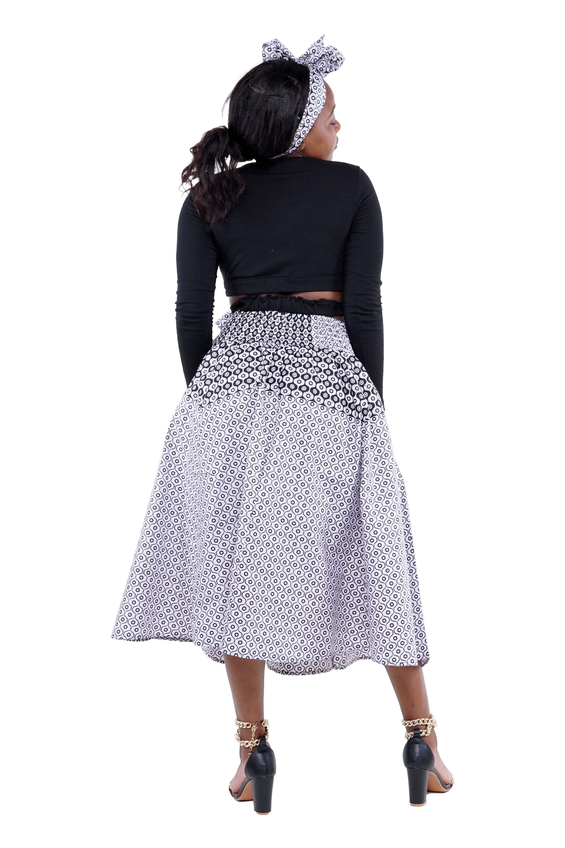 African Midi/Calf Length Skirt