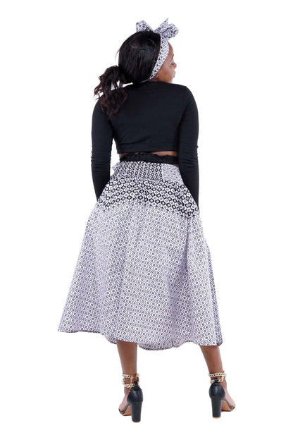 African Midi/Calf Length Skirt