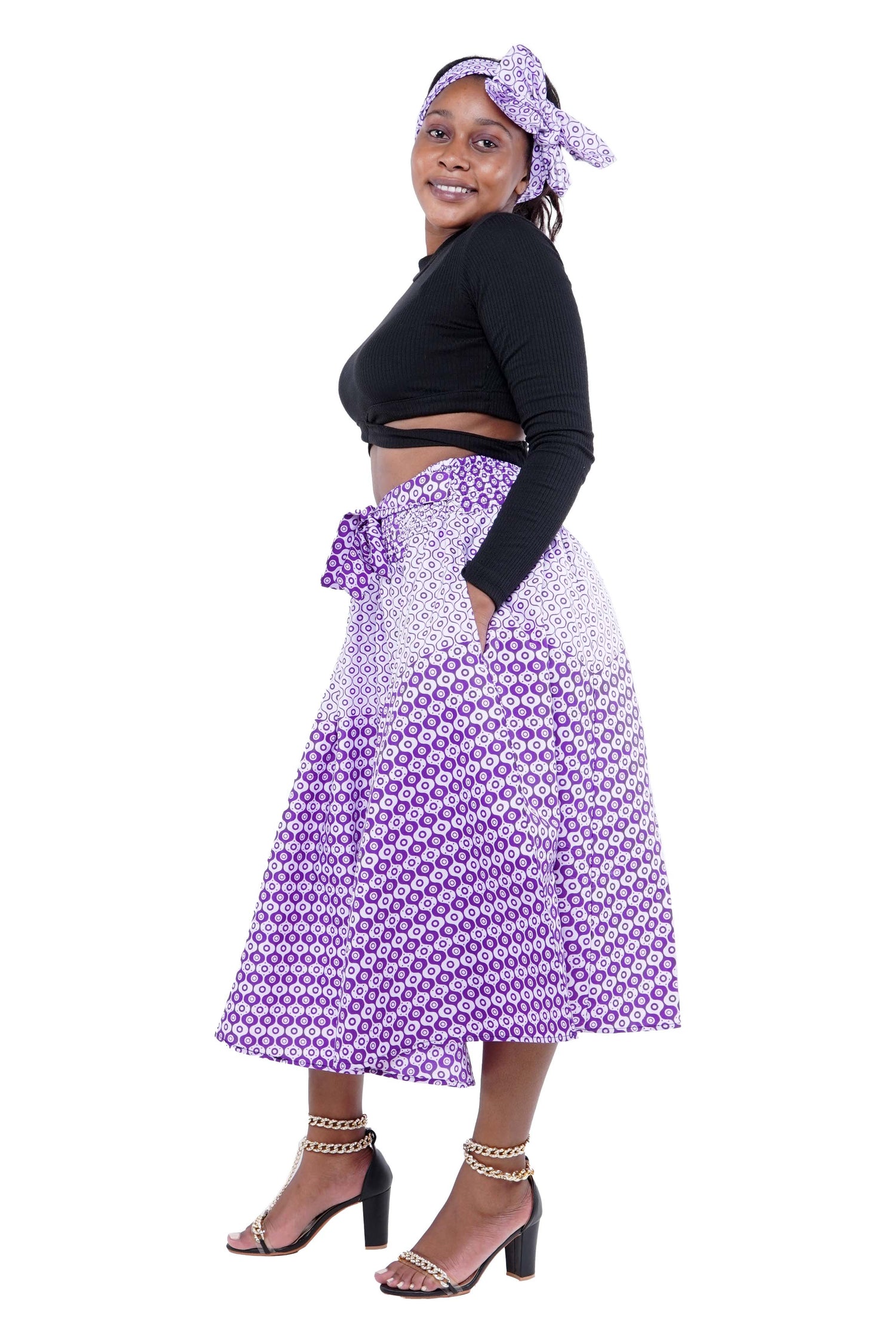 African Midi/Calf Length Skirt