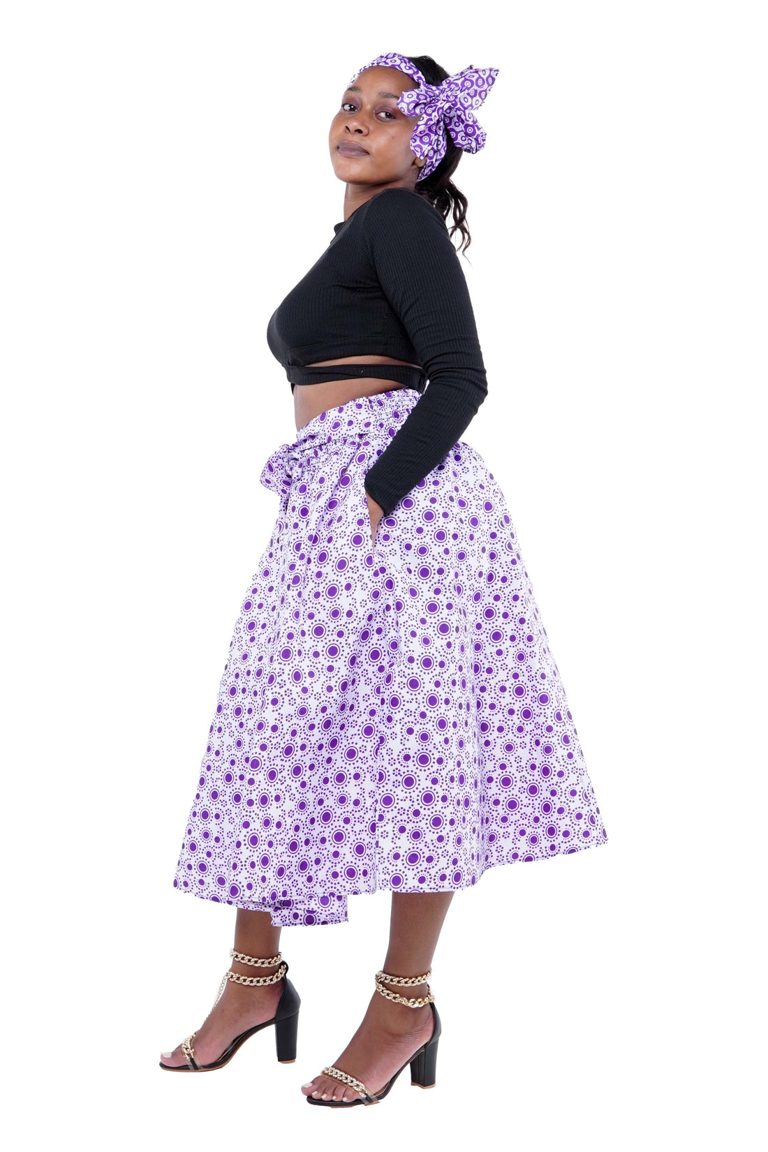 African Midi/Calf Length Skirt