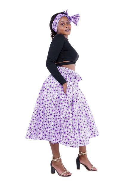 African Midi/Calf Length Skirt