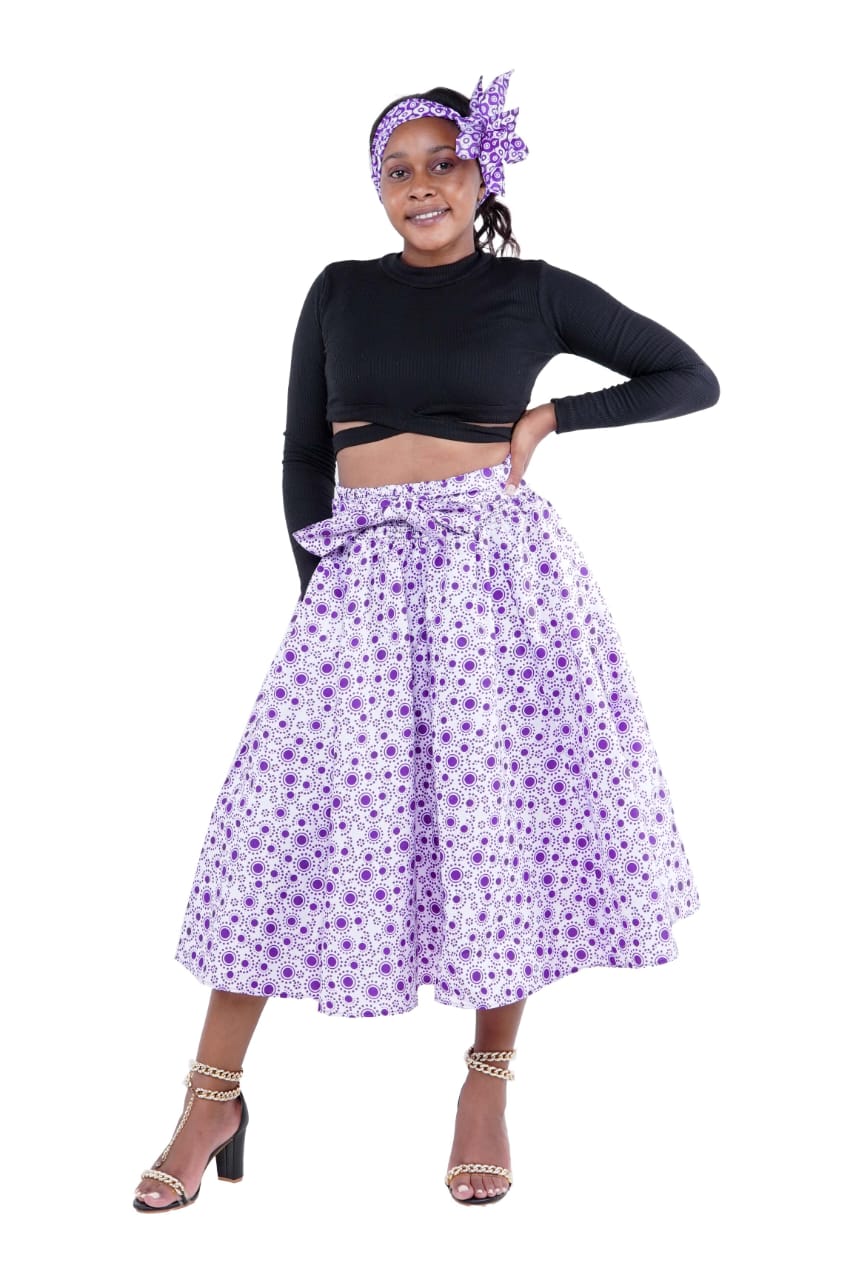 African Midi/Calf Length Skirt