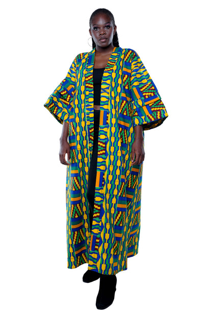 African Long Kimono | Robe | Duster | One Size