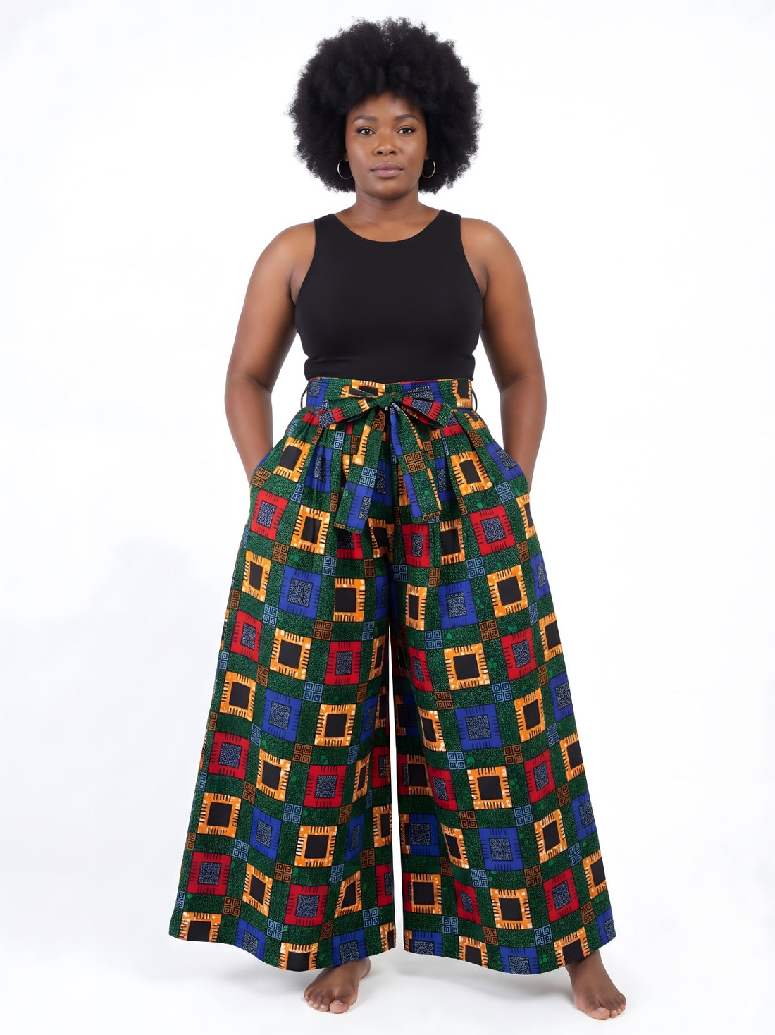 Ankara Wide Palazzo Pants | One Size
