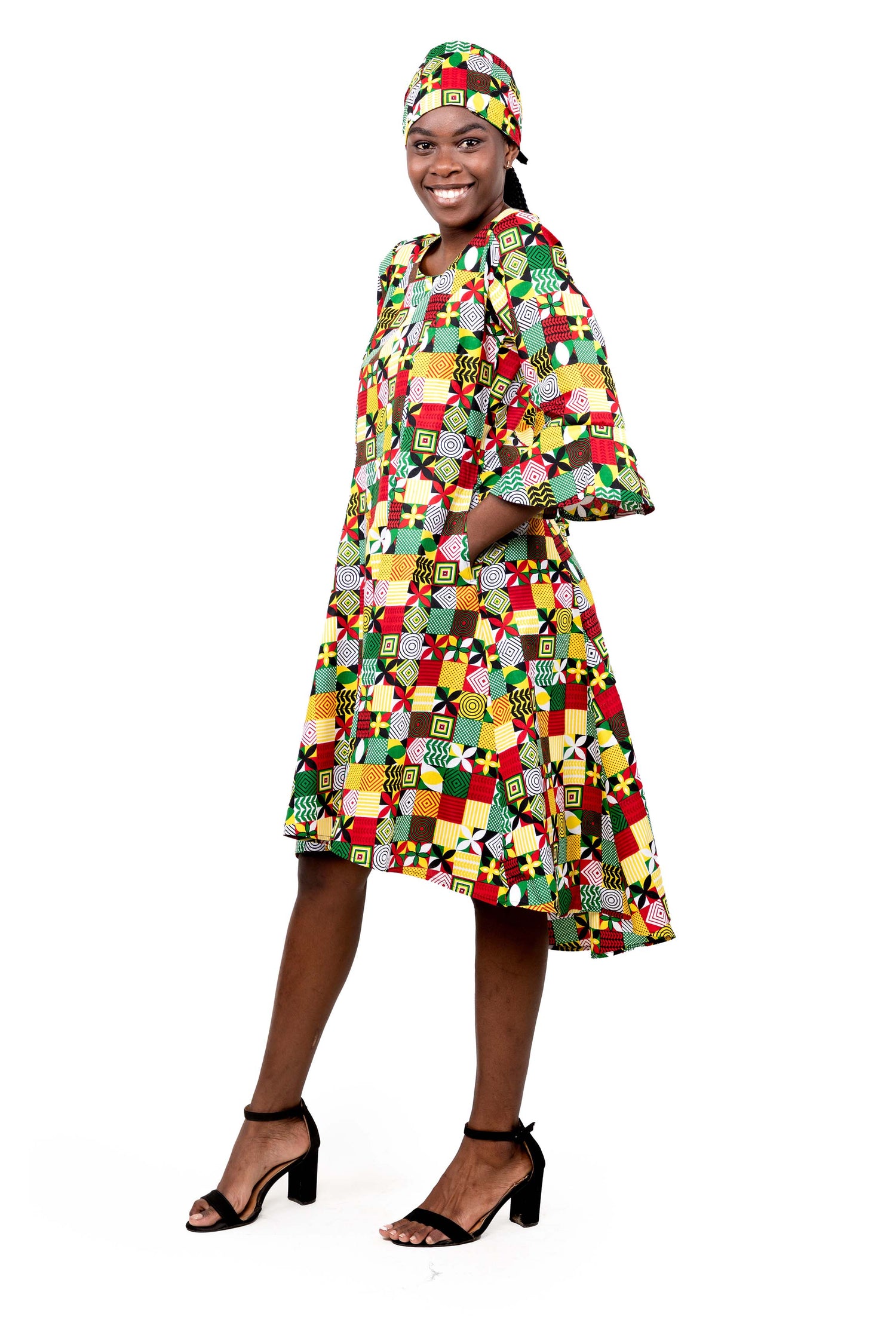 Ankara High Low Dress