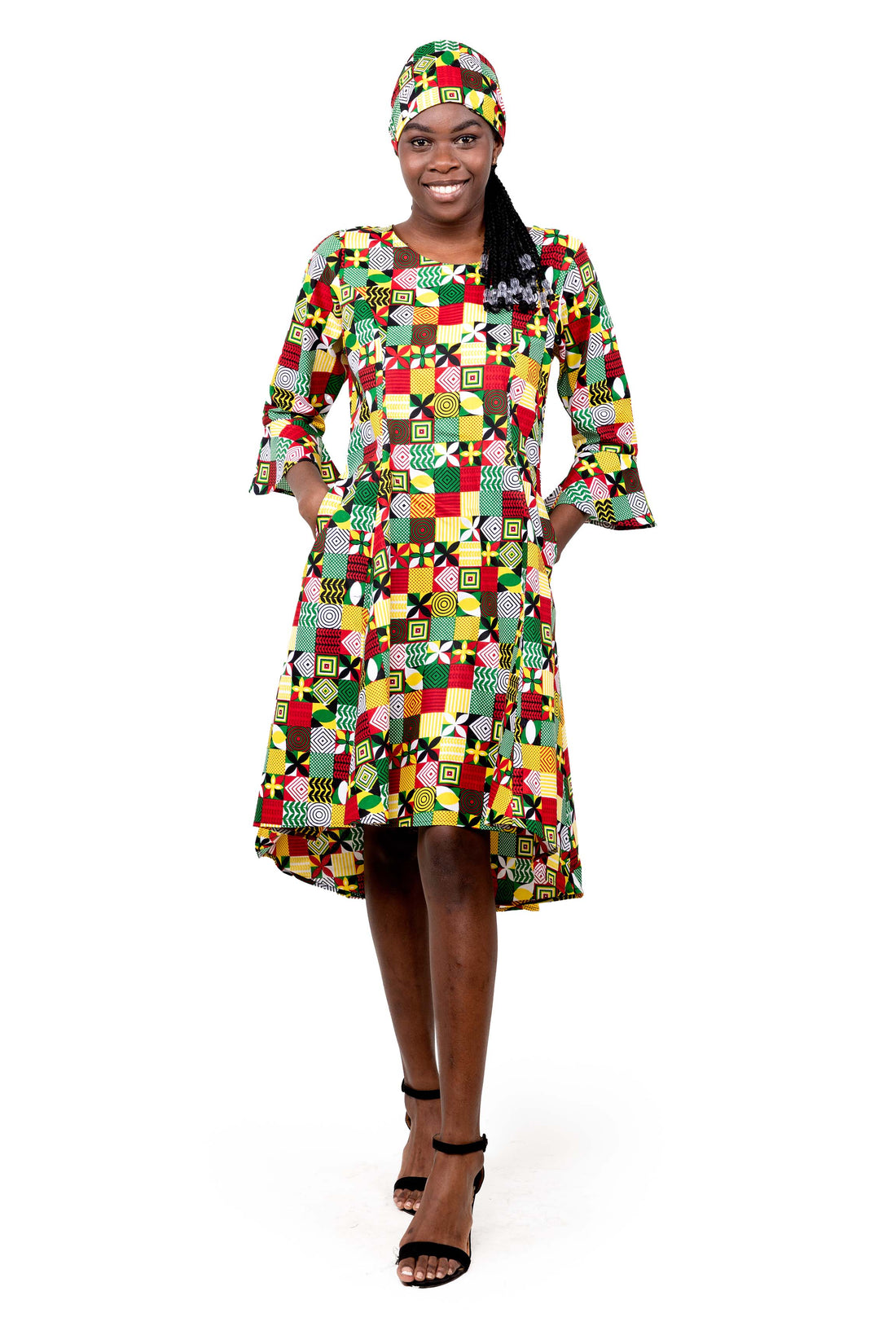 Ankara High Low Dress