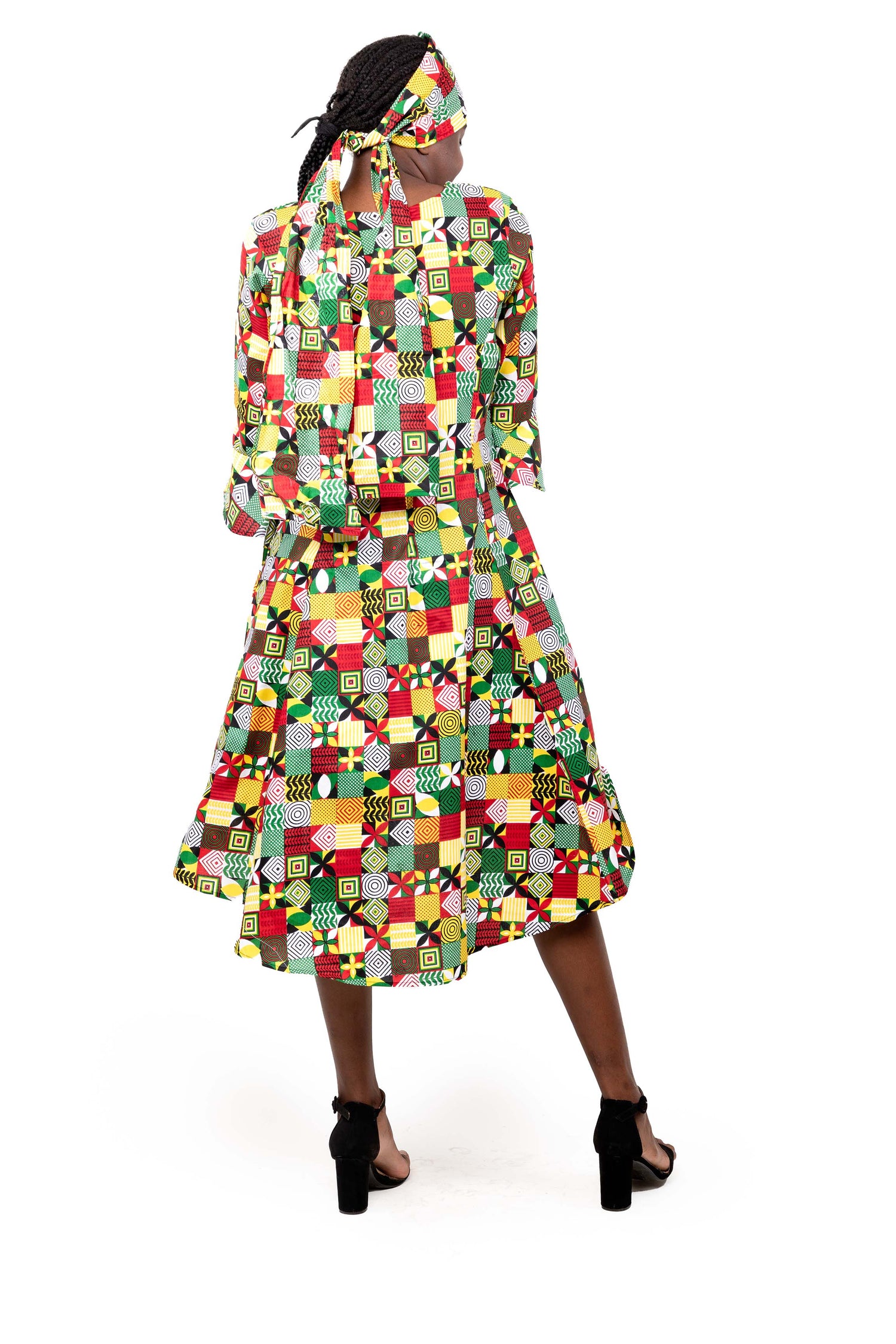 Ankara High Low Dress
